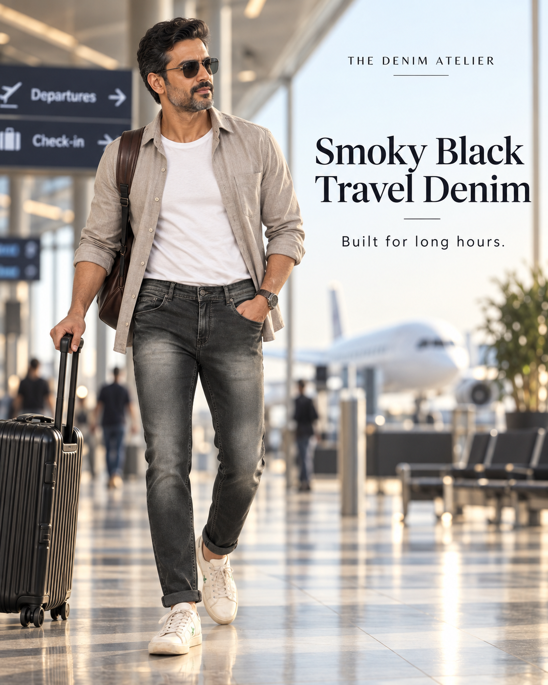 W-519 — Smoky Black Travel Denim - Image 6