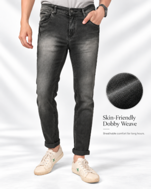 W-519 — Smoky Black Travel Denim