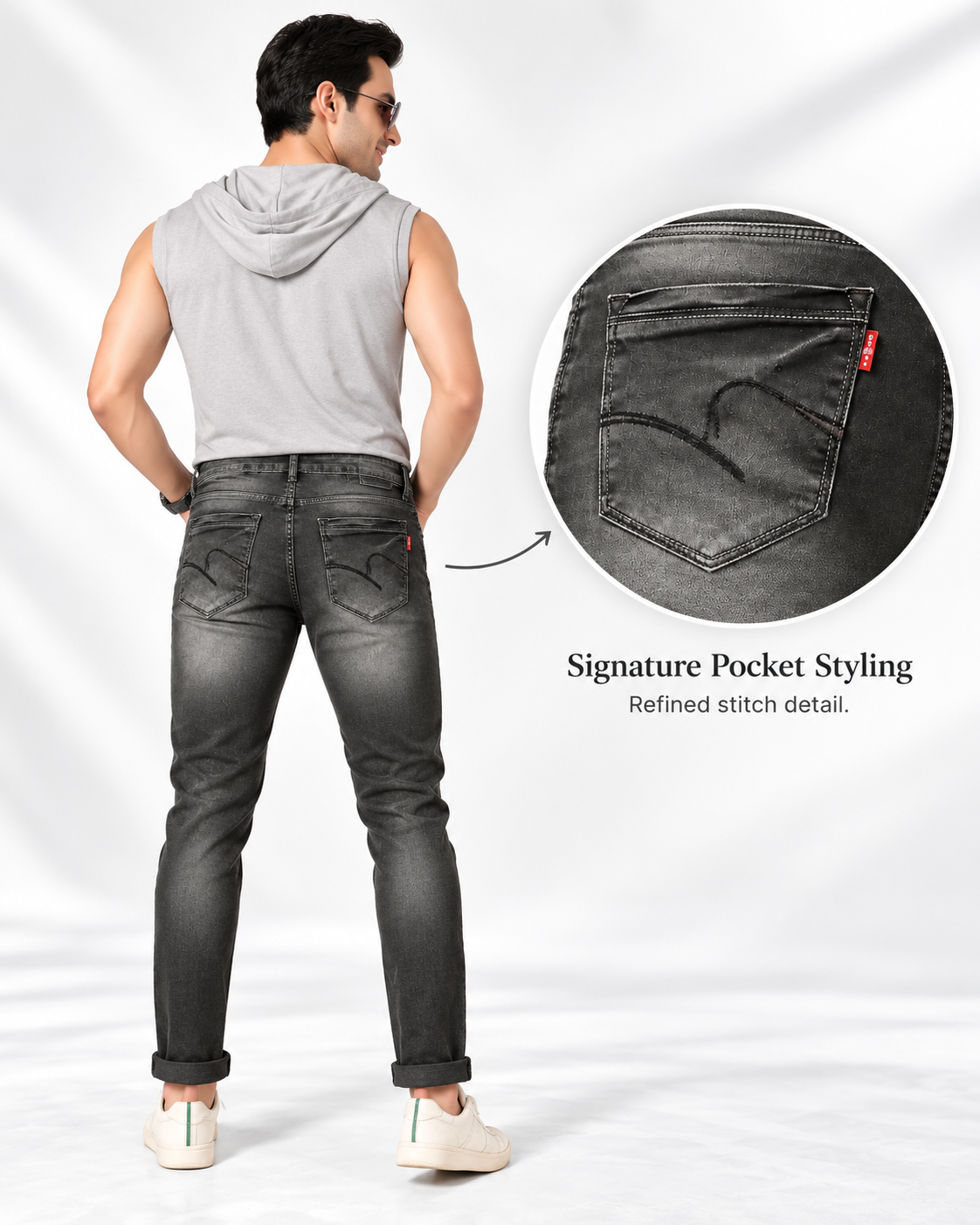 W-519 — Smoky Black Travel Denim - Image 4